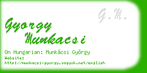gyorgy munkacsi business card
